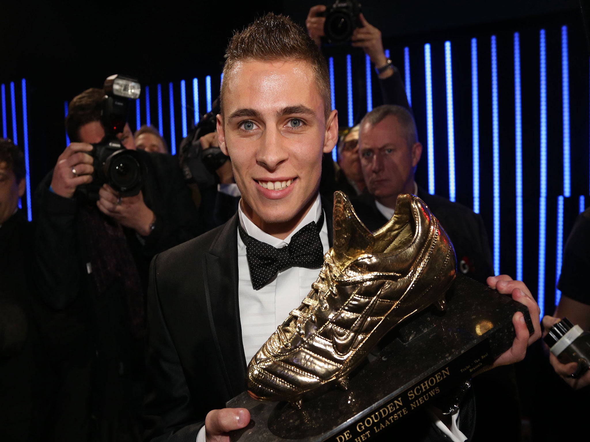 Thorgan Hazard was awarded the Golden Boot last season in Belgium.