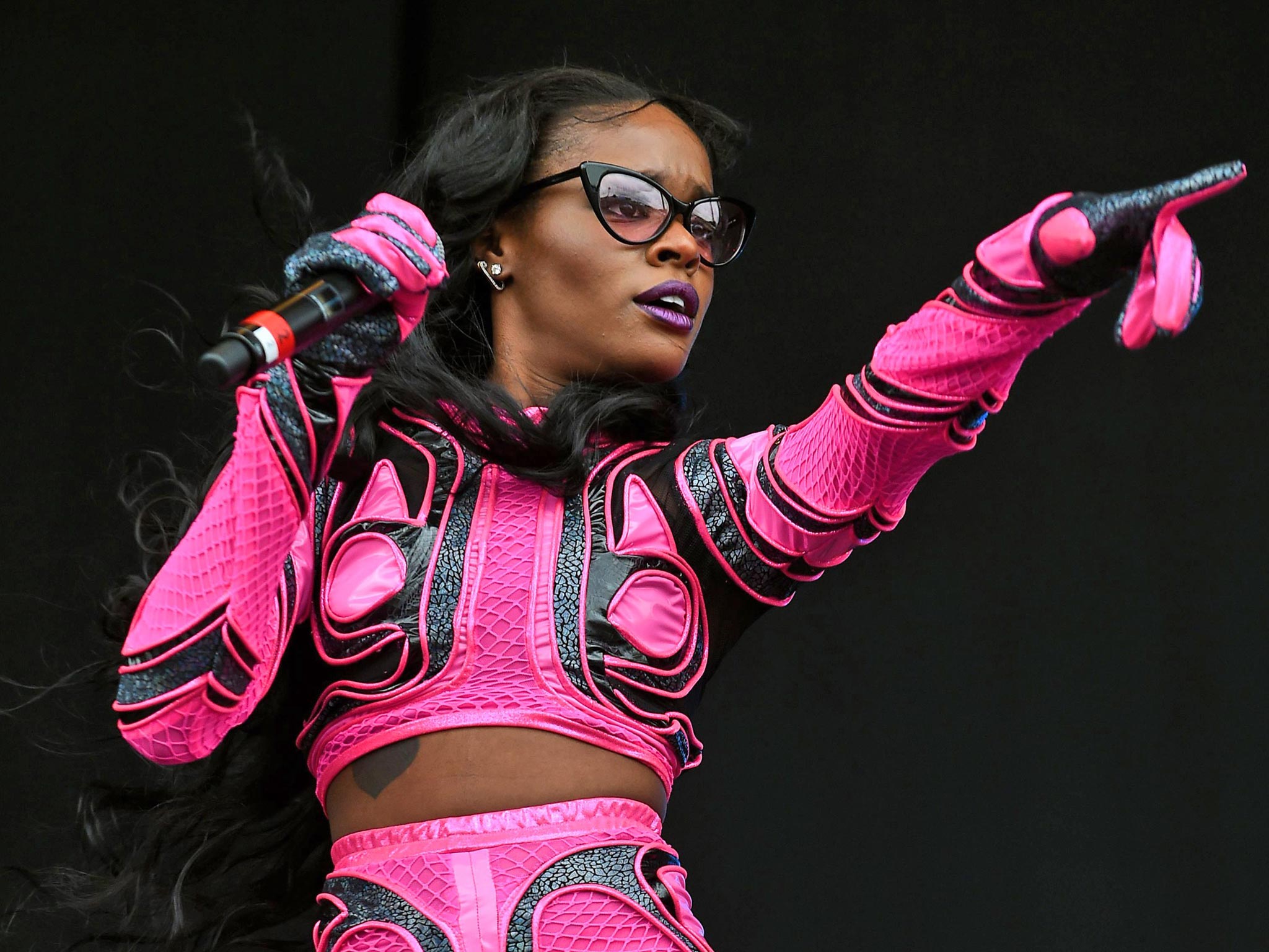 Azealia Banks performs on stage during day one of the Wireless Festival at Perry Park in Birmingham