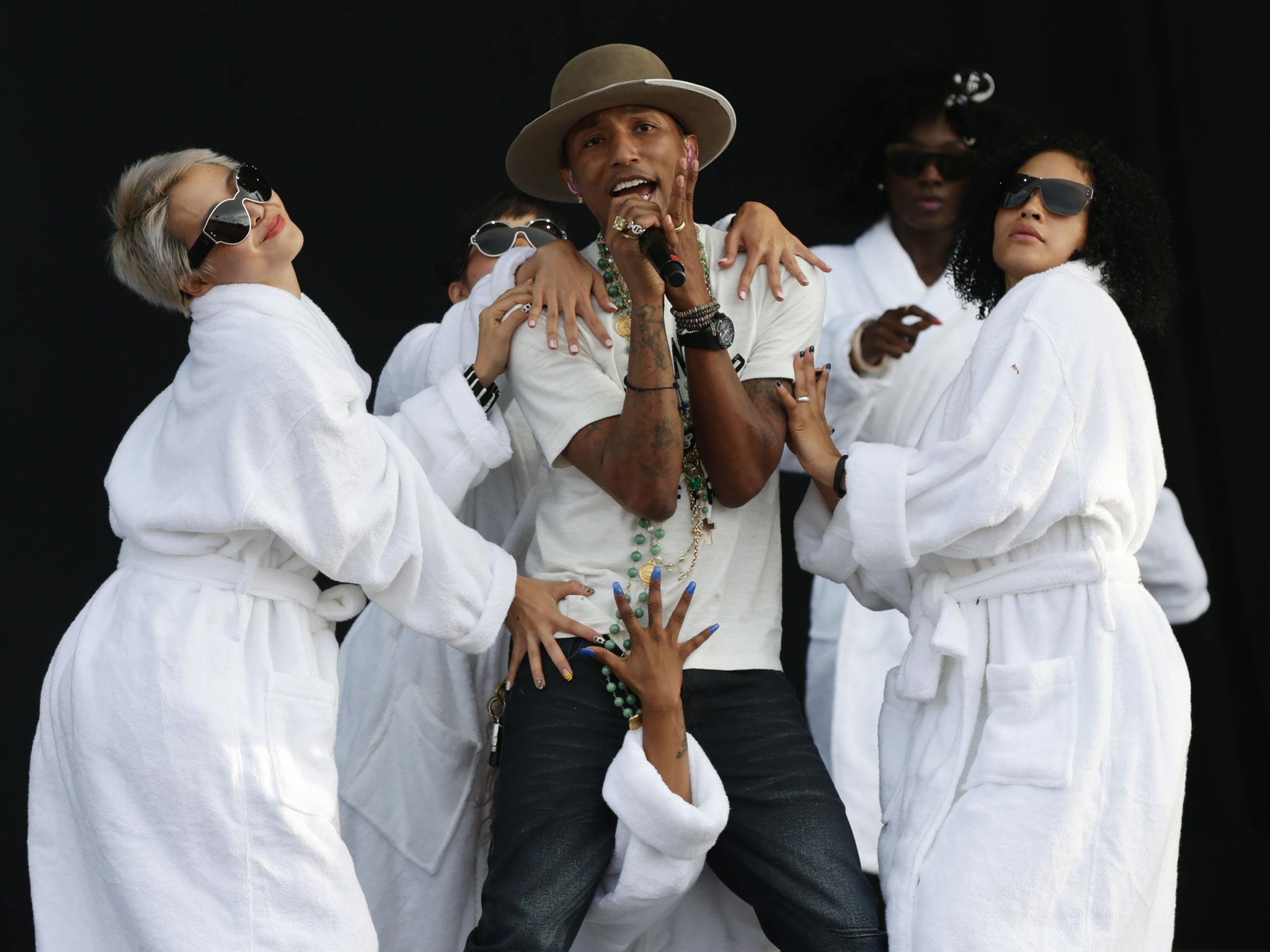 Pharrell Williams, here performing at the Wireless Festival in London's Finsbury Park