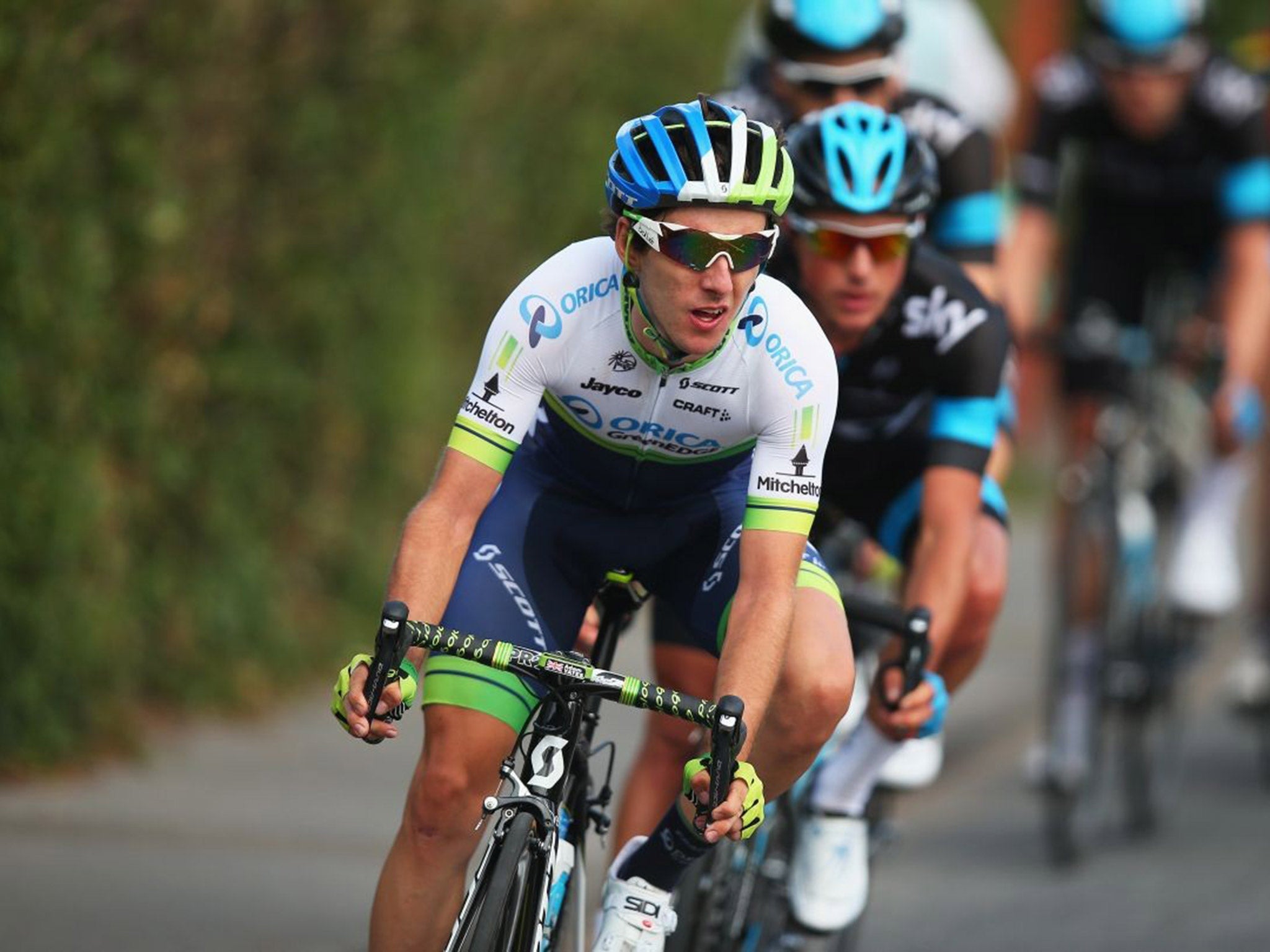 Moss boss: Simon Yates is one of the few familiar with the Yorkshire climbs