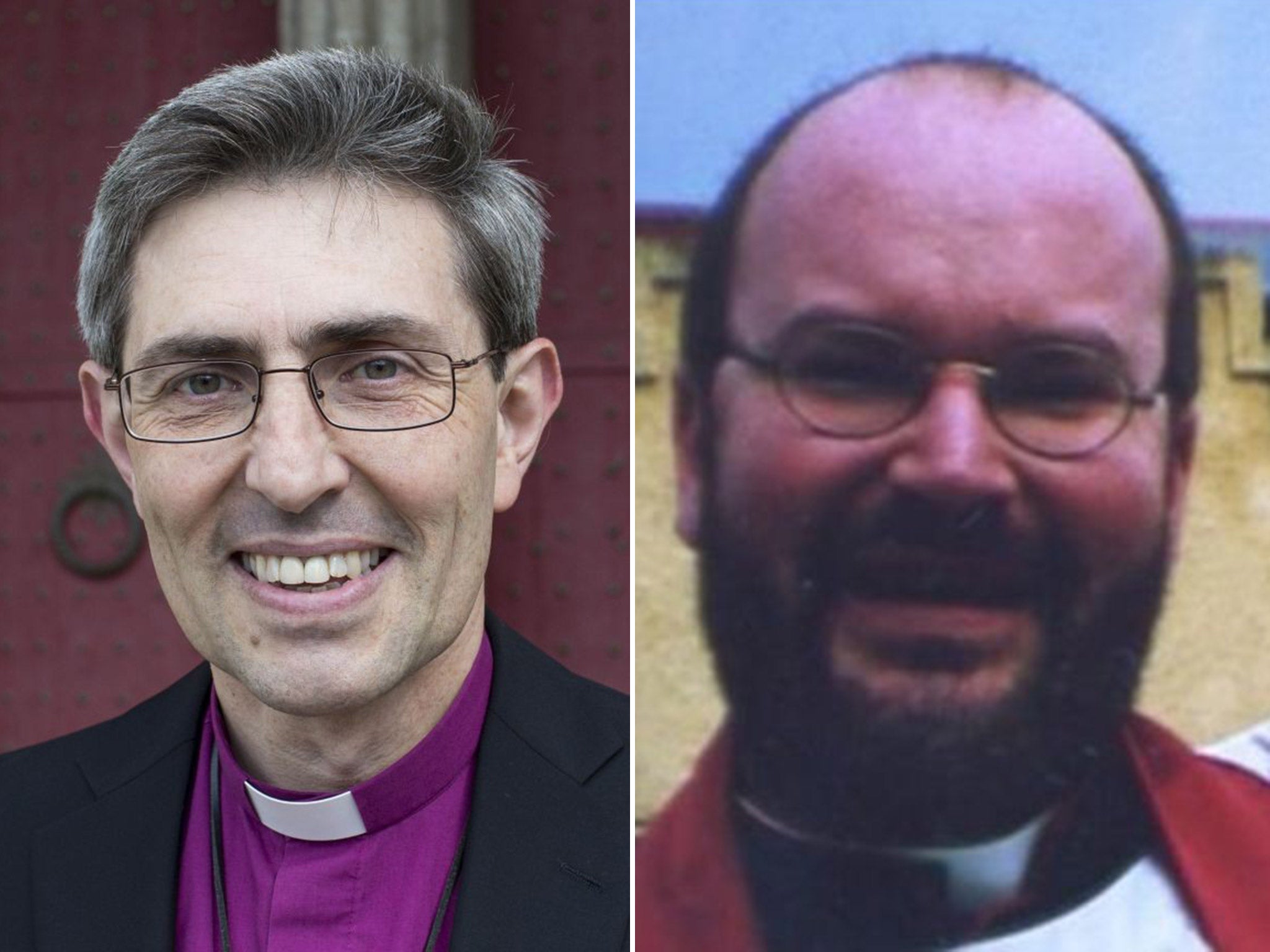 Church times: (left) The Rt Rev Tim Dakin, Bishop of Winchester and Andrew Hawthorne (right)