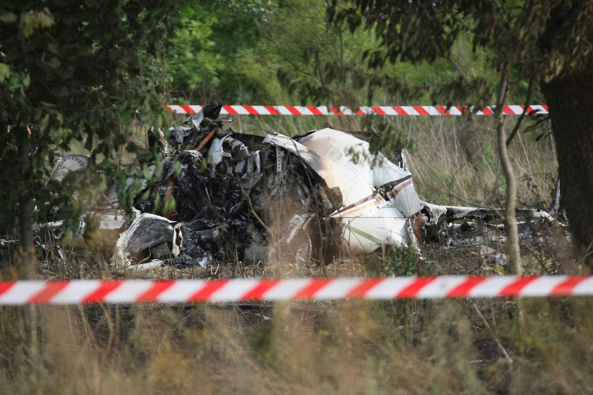 The crash site