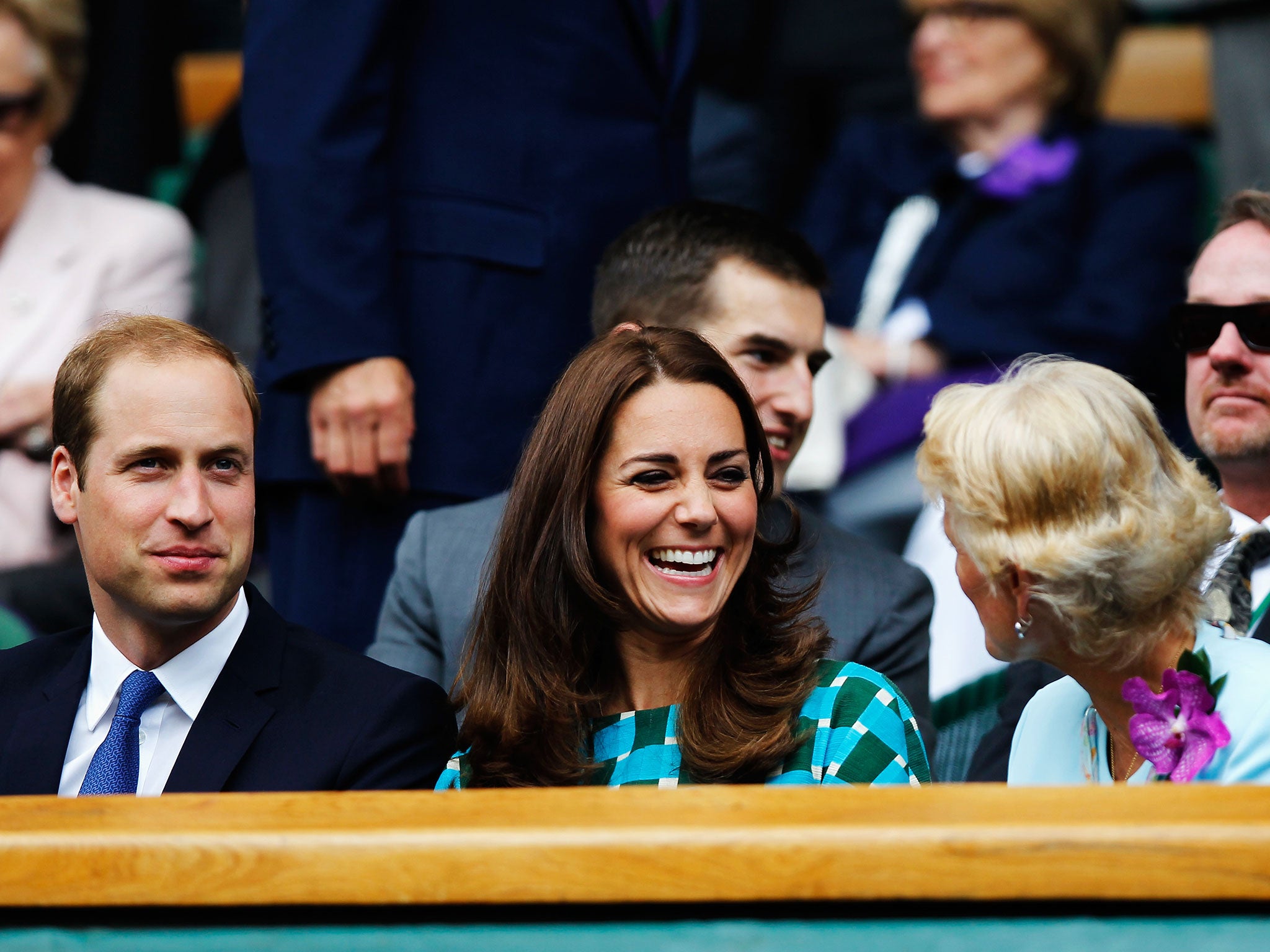 The Duke and Duchess of Cambridge watch the final