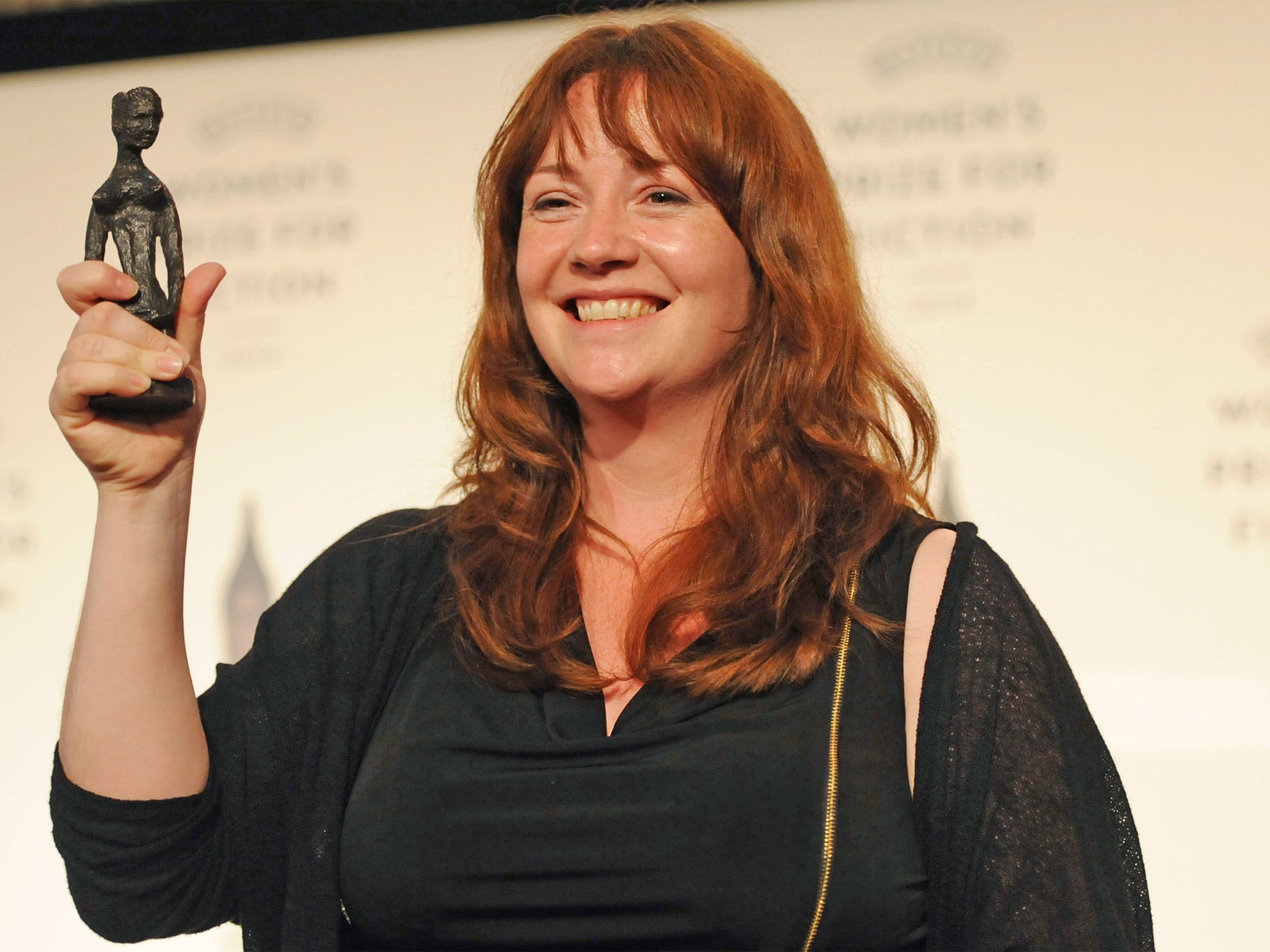 Eimear McBride, author of ‘A Girl is a Half-Formed Thing’, celebrates winning the 2014 Baileys Women's Prize for Fiction last month