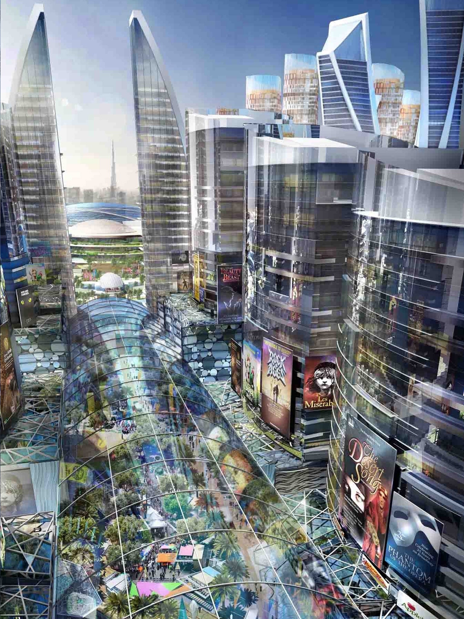 'Mall of the World' will be temperature-controlled and boast a wide array of hotels, health resorts and theatres