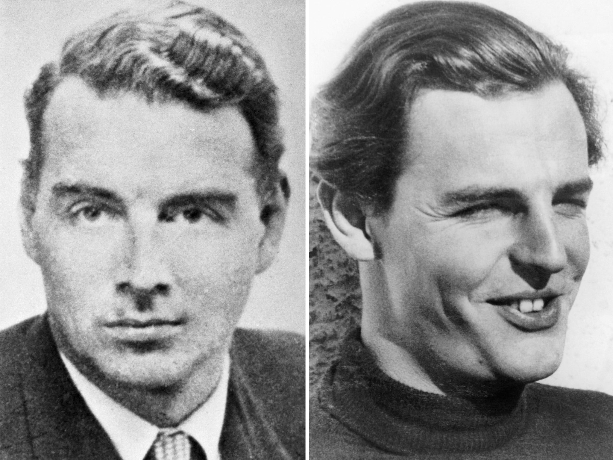 British double agents Guy Burgess and Donald Maclean