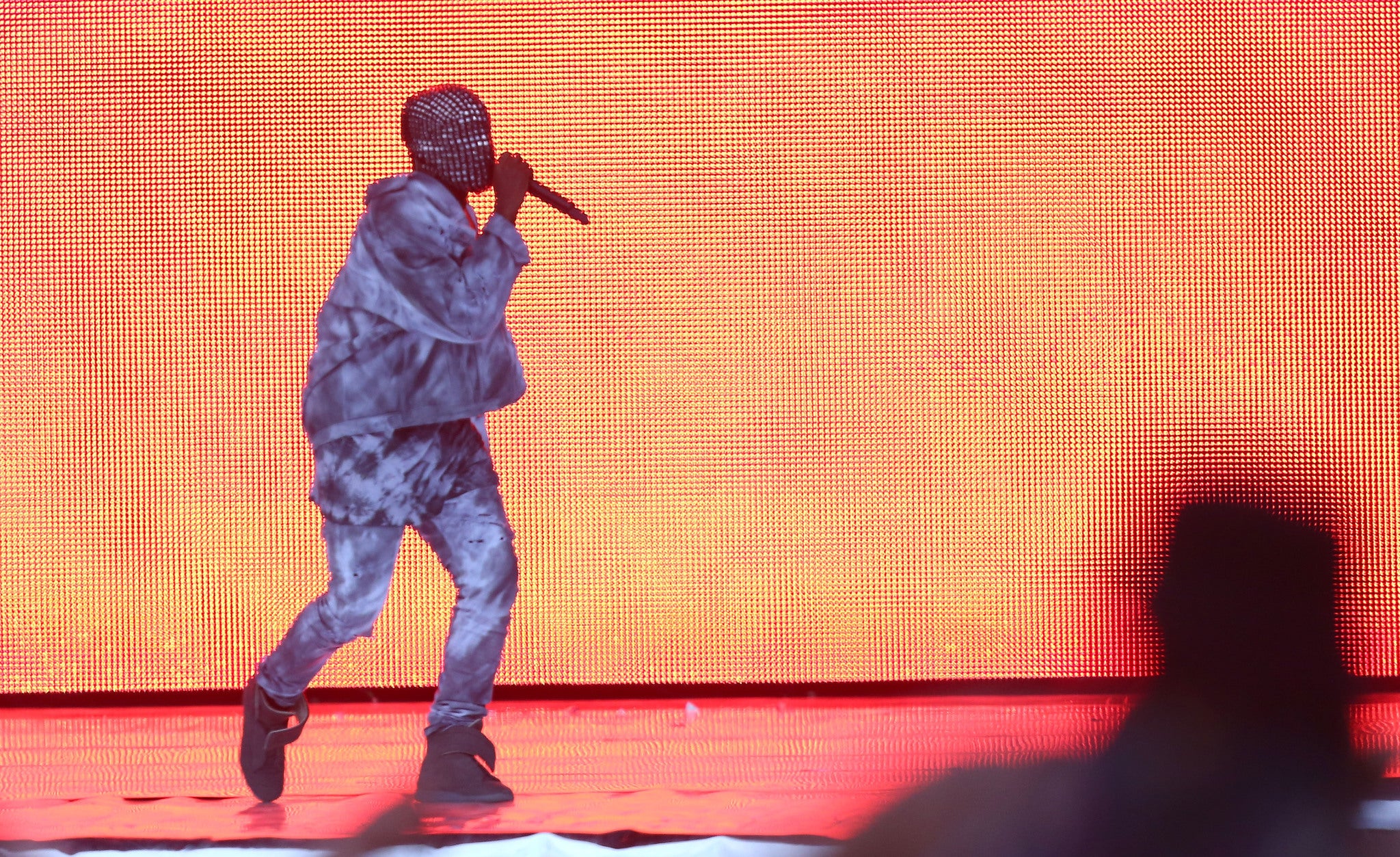 Kanye West performs at Wireless 2014