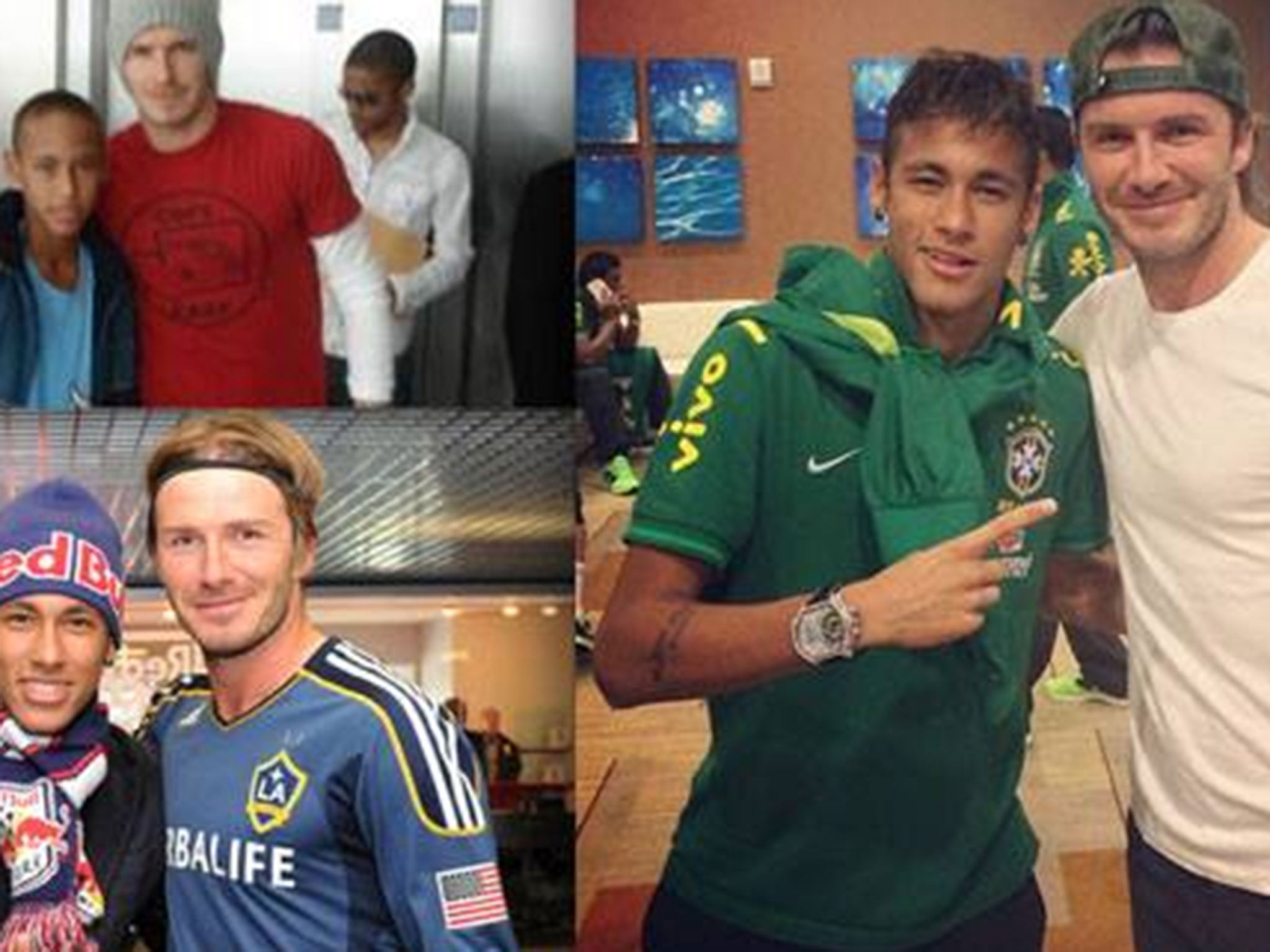 David Beckham's picture montage of Neymar