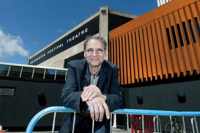 Architect Steve Tompkins outside the Chichester Festival Theatre