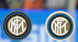 The old and new Inter Milan logos