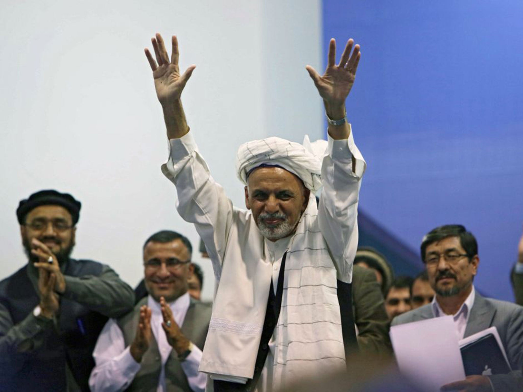 Ashraf Ghani has the lead in the presidential election with 56.44 per cent of the votes