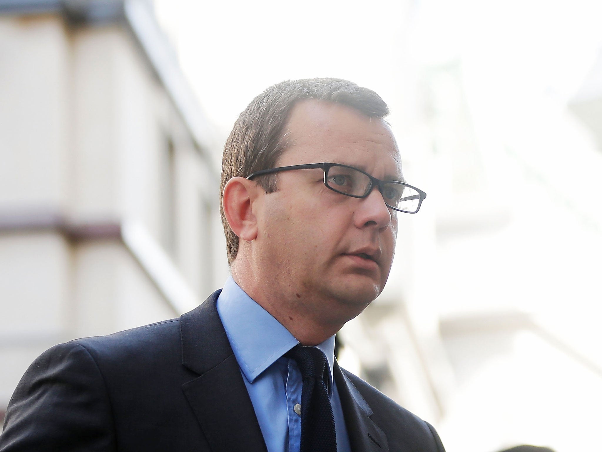 Former government Director of Communications and News of The World editor Andy Coulson arrives at the Old Bailey on June 30, 2014 in London, England. Andy Coulson was found guilty of conspiracy to hack phones, and the jury are still out on a further charg