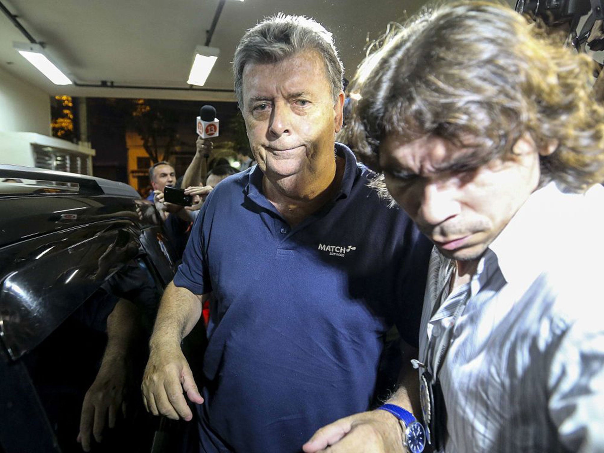Ray Whelan was arrested at a luxury hotel and taken for questioning by police in Rio de Janeiro