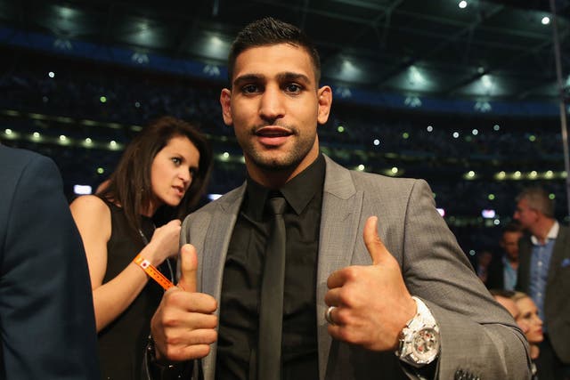 Amir Khan is hopeful of setting up a  bout with Floyd Mayweather next year