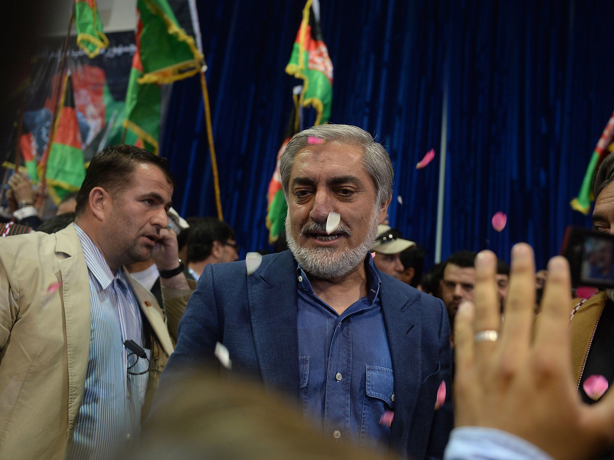 Abdullah Abdullah accused Karzai of helping Ghani win the election (GETTY IMAGES)