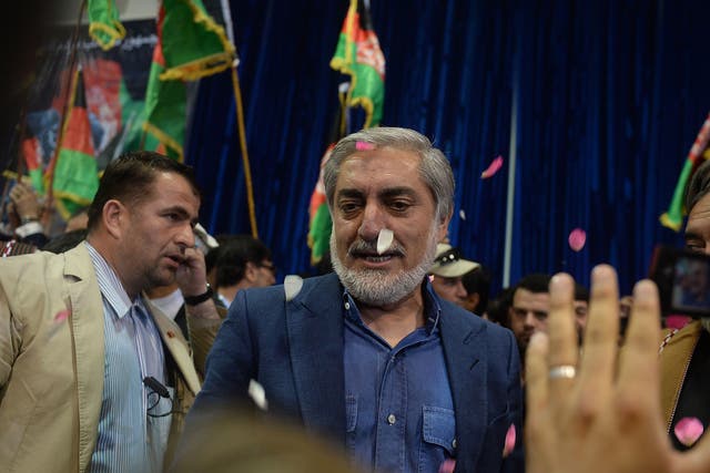 Abdullah Abdullah accused Karzai of helping Ghani win the election (GETTY IMAGES)