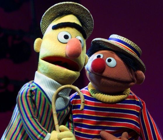 Bert and Ernie, muppets