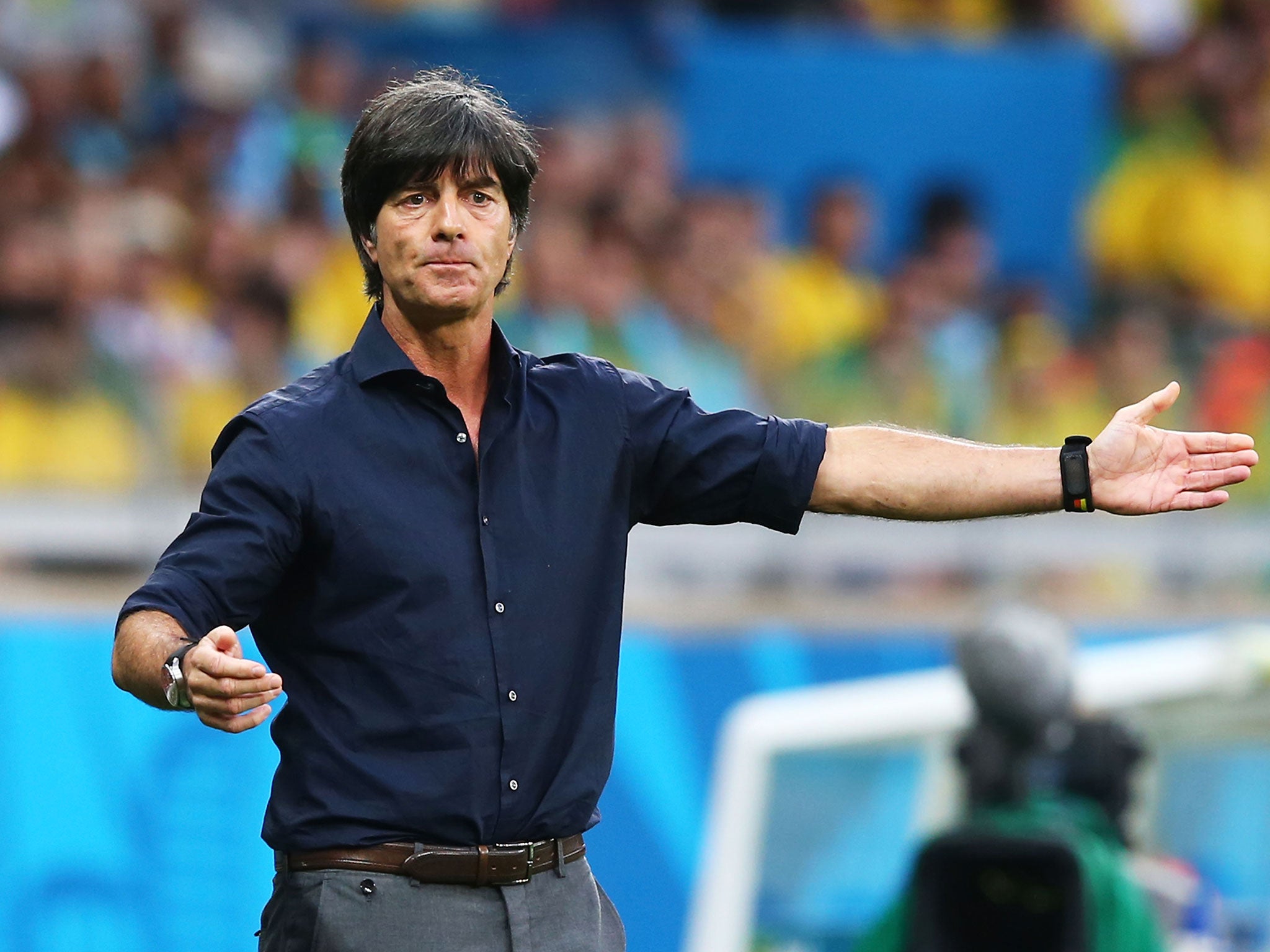 Joachim Low makes orders from the touchline