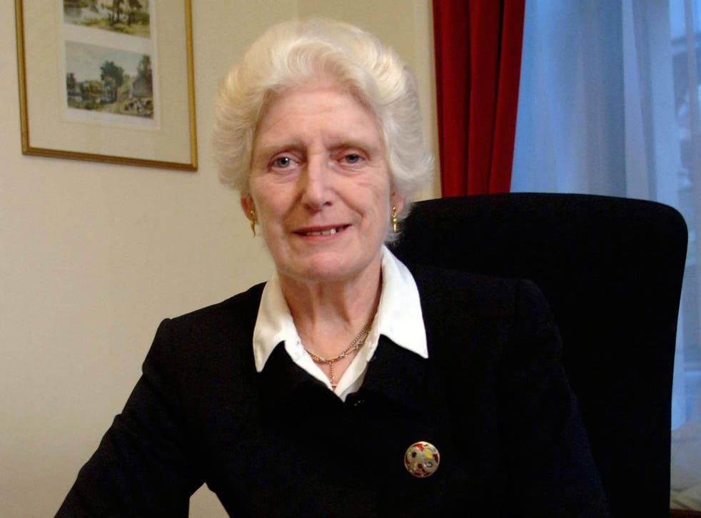 The former High Court judge Baroness Butler-Sloss, after questions were raised about her appointment to oversee the Government's inquiry into allegations of an establishment cover-up of child sex abuse