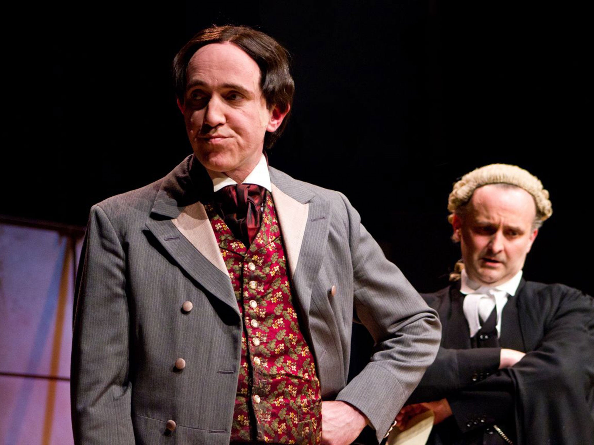 John Gorick as Wilde with William Kempsell in 'The Trials of Oscar Wilde'