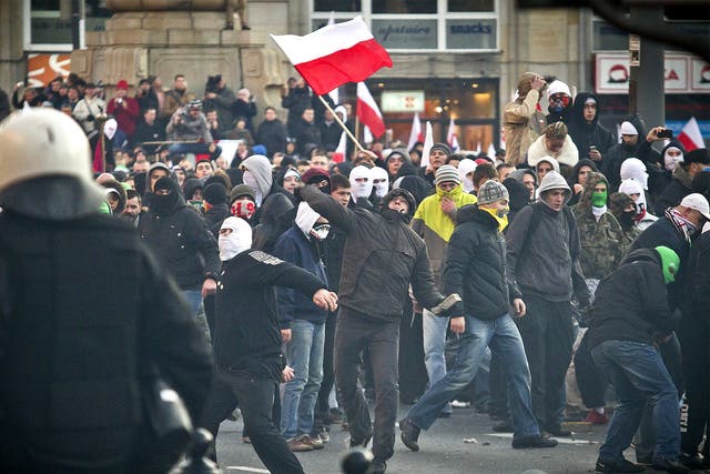 Far-right ultras have clashed with the Polish police in the past 