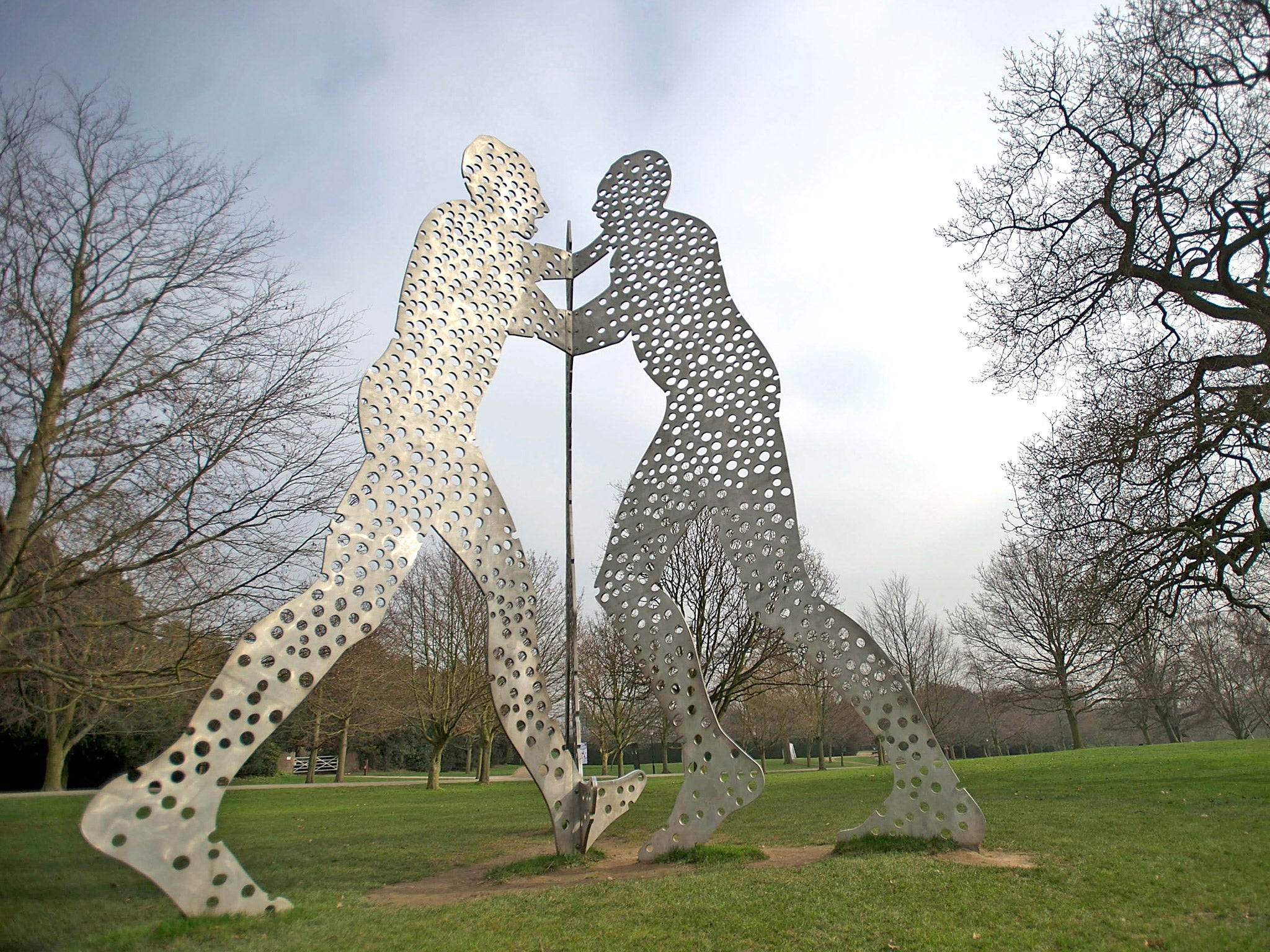 'Molecular Man +1+1+1' by Jonathan Borofsky at Yorkshire Sculpture park