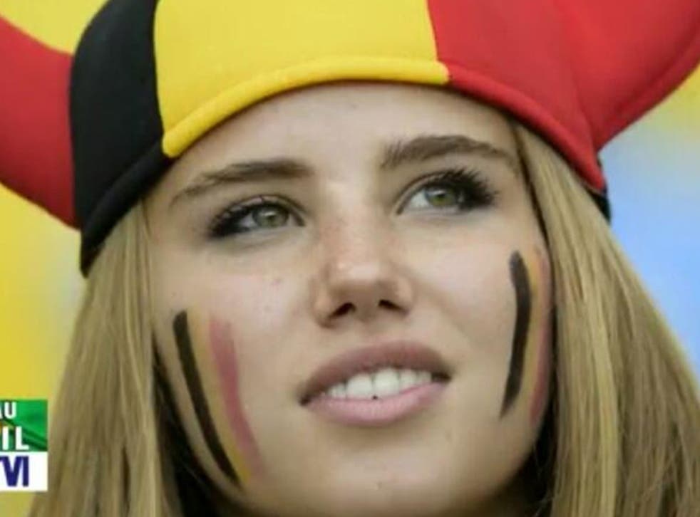 Belgium fan Axelle Despiegelaere