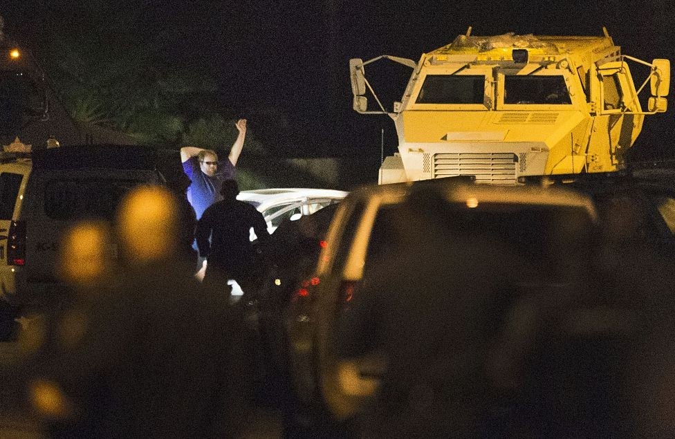 The moment police captured the suspected gunman in Spring, Texas