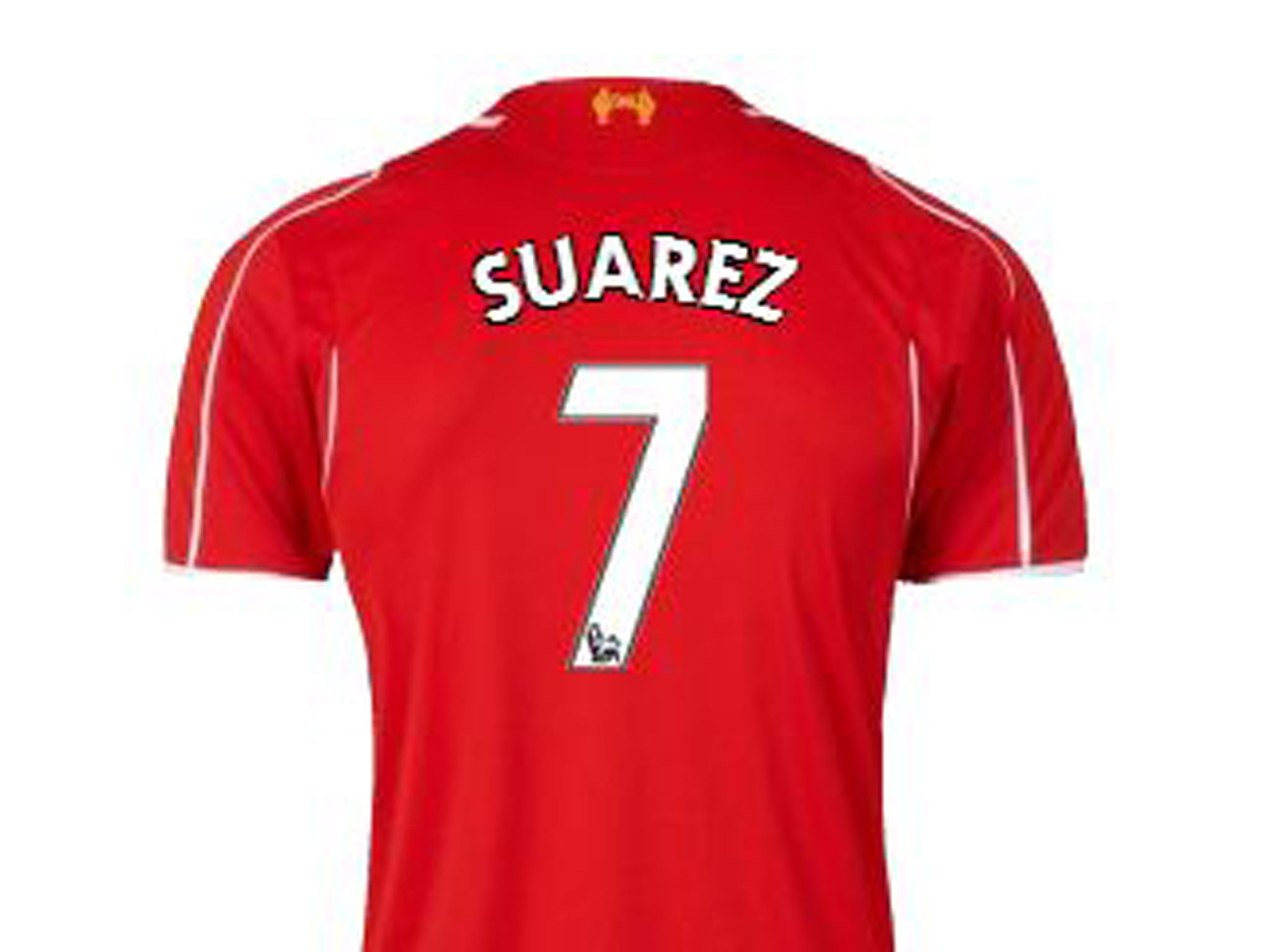 Liverpool supporters who have bought 'Suarez 7' shirts will not be refunded