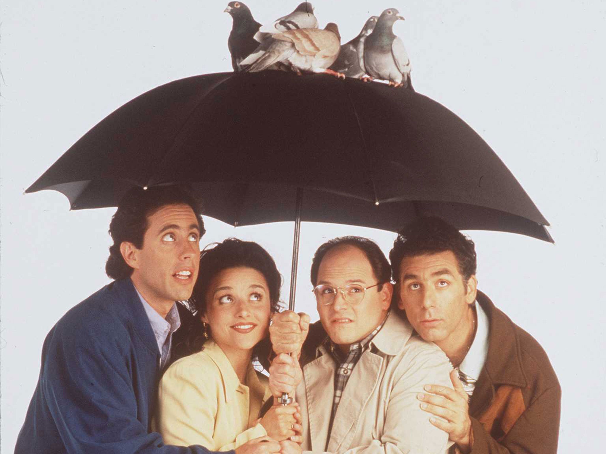 The cast from the show Seinfeld