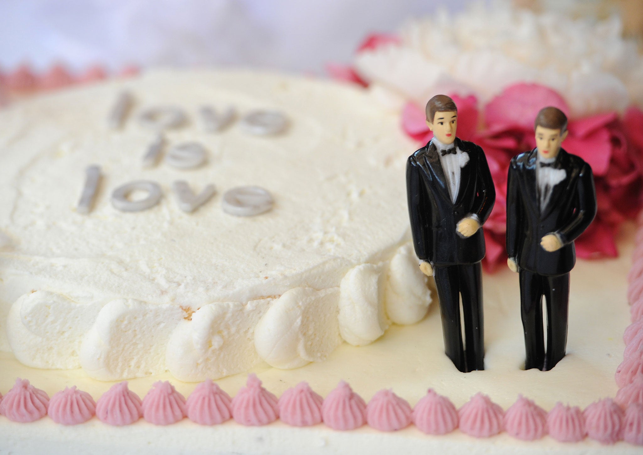 Here's a "gay cake" we made earlier.