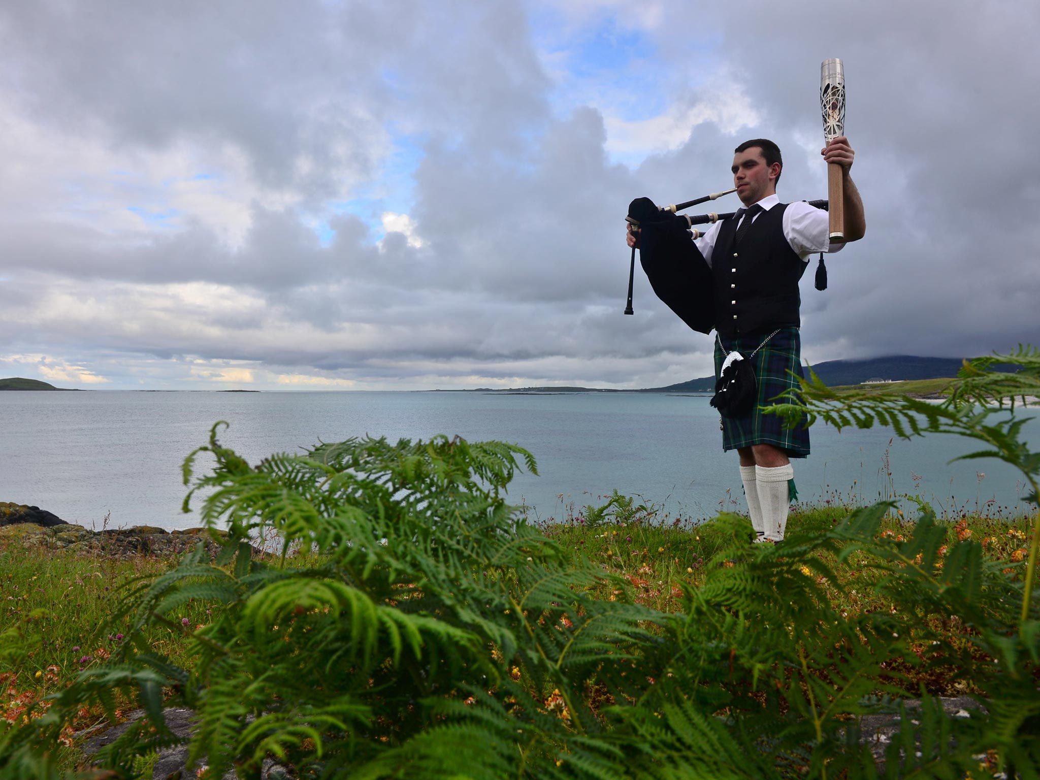 The Glasgow 2014 Queen’s Baton arrives in the Outer
Hebrides this week