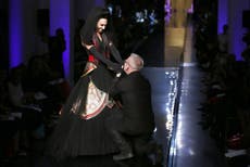 Conchita Wurst Models At Paris Fashion Week