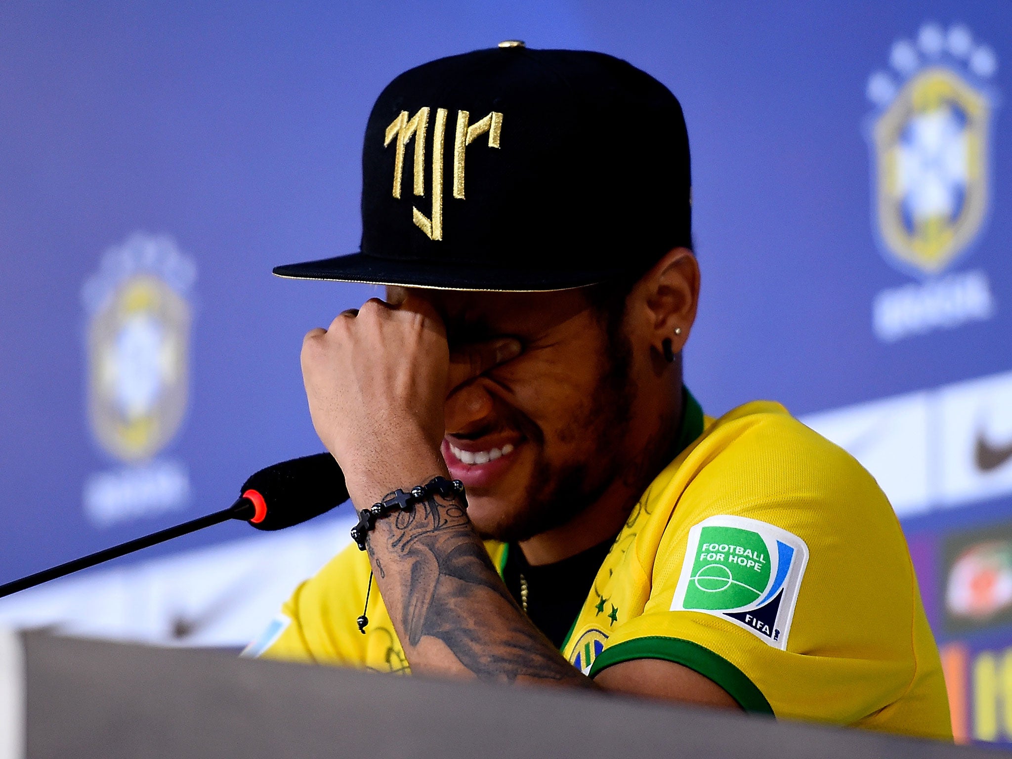 Neymar broke down in tears and said he might have been left in a wheelchair after fracturing a vertebra