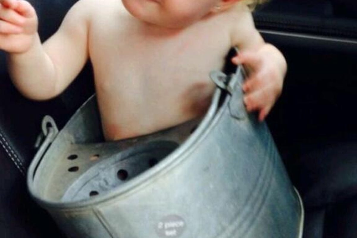 Toddler requires emergency assistance after getting stuck in mop bucket ...