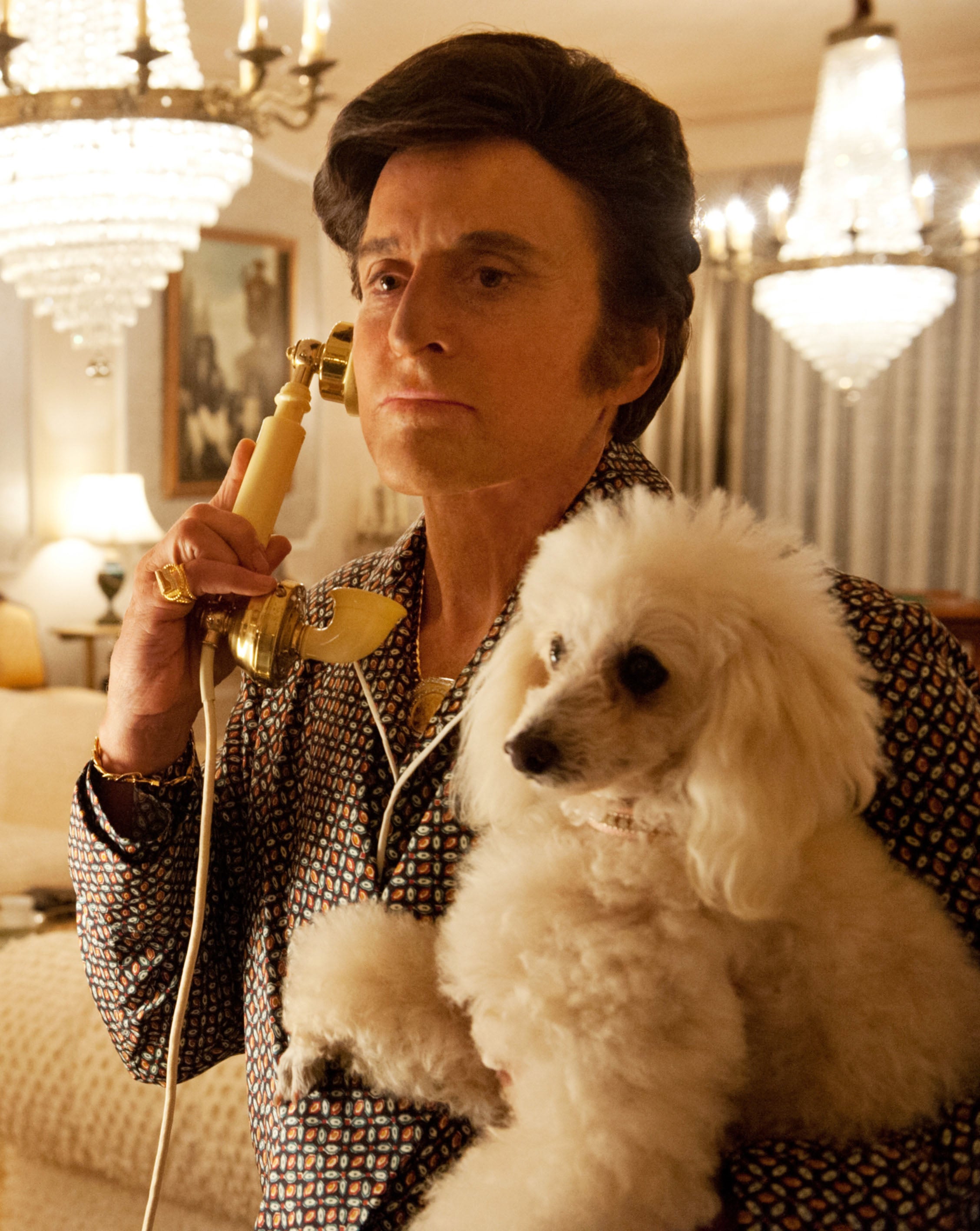 Blind poodle Baby Boy played Liberace’s preening pet in Steven Soderbergh’s biopic Behind the Candelabra (2013)