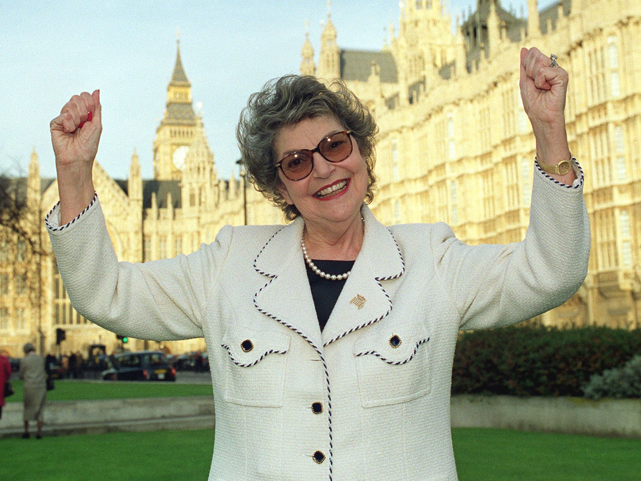 Baroness Miller in 1999; she was popular across the
political divide in Westminster