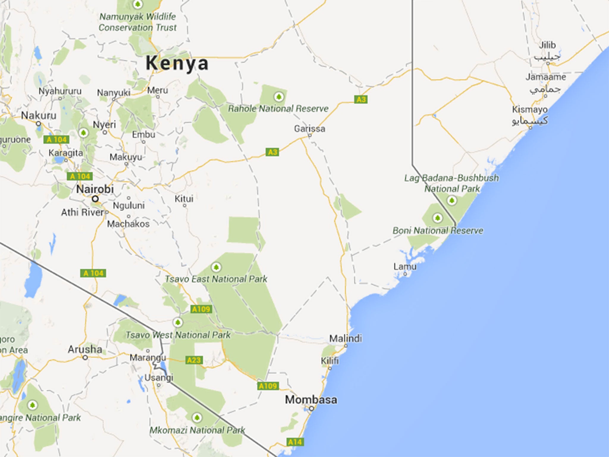 The FCO has warned Britons not to travel to the coastal areas of Kenya unless it is 'essential' due to a high risk of terrorism, including kidnappings