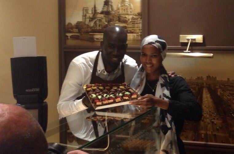 Former Stoke City striker Mamady Sidibie has opened a patisserie with his wife