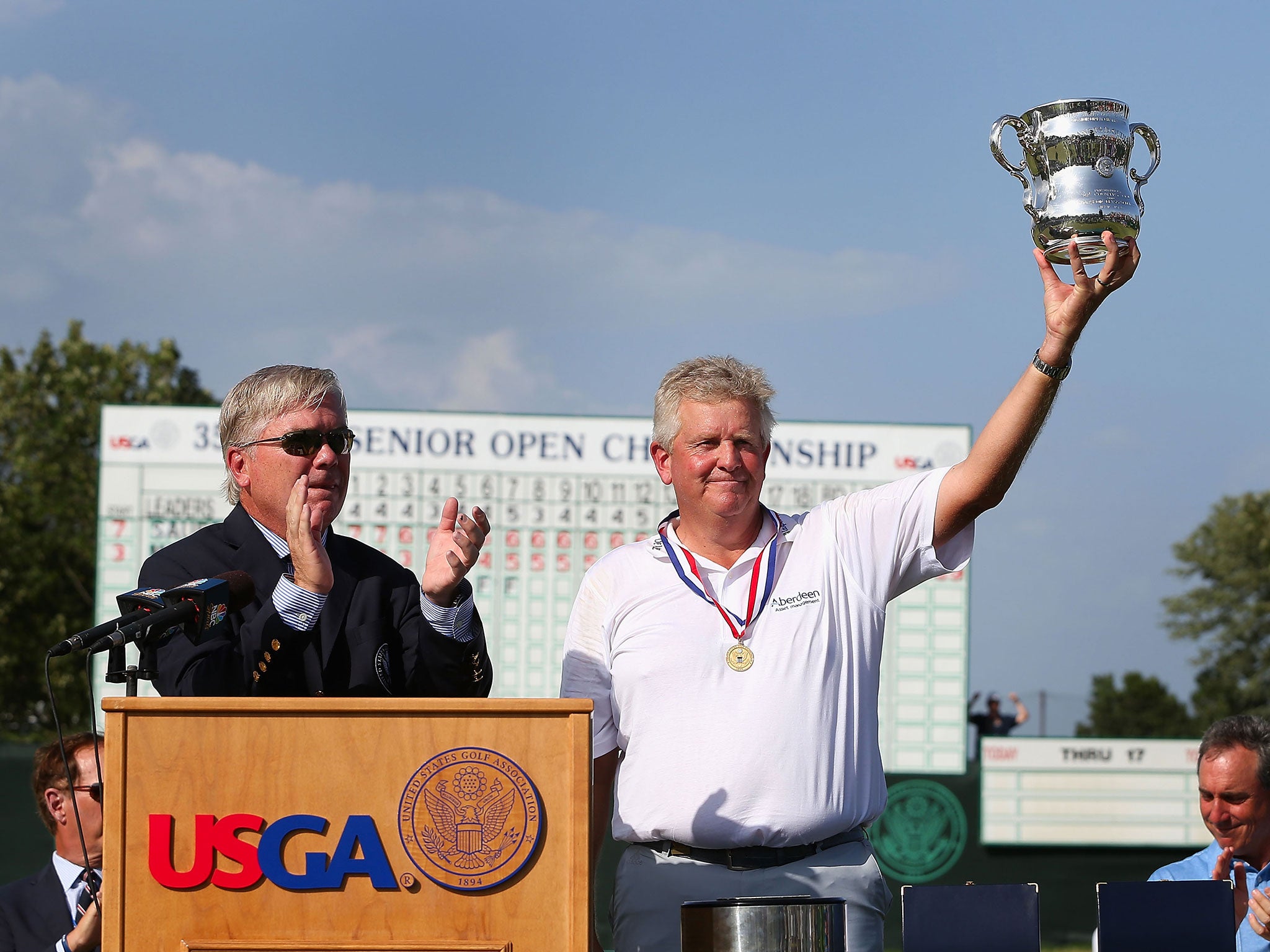 US Senior Open Colin Montgomerie emerges victorious from playoff with