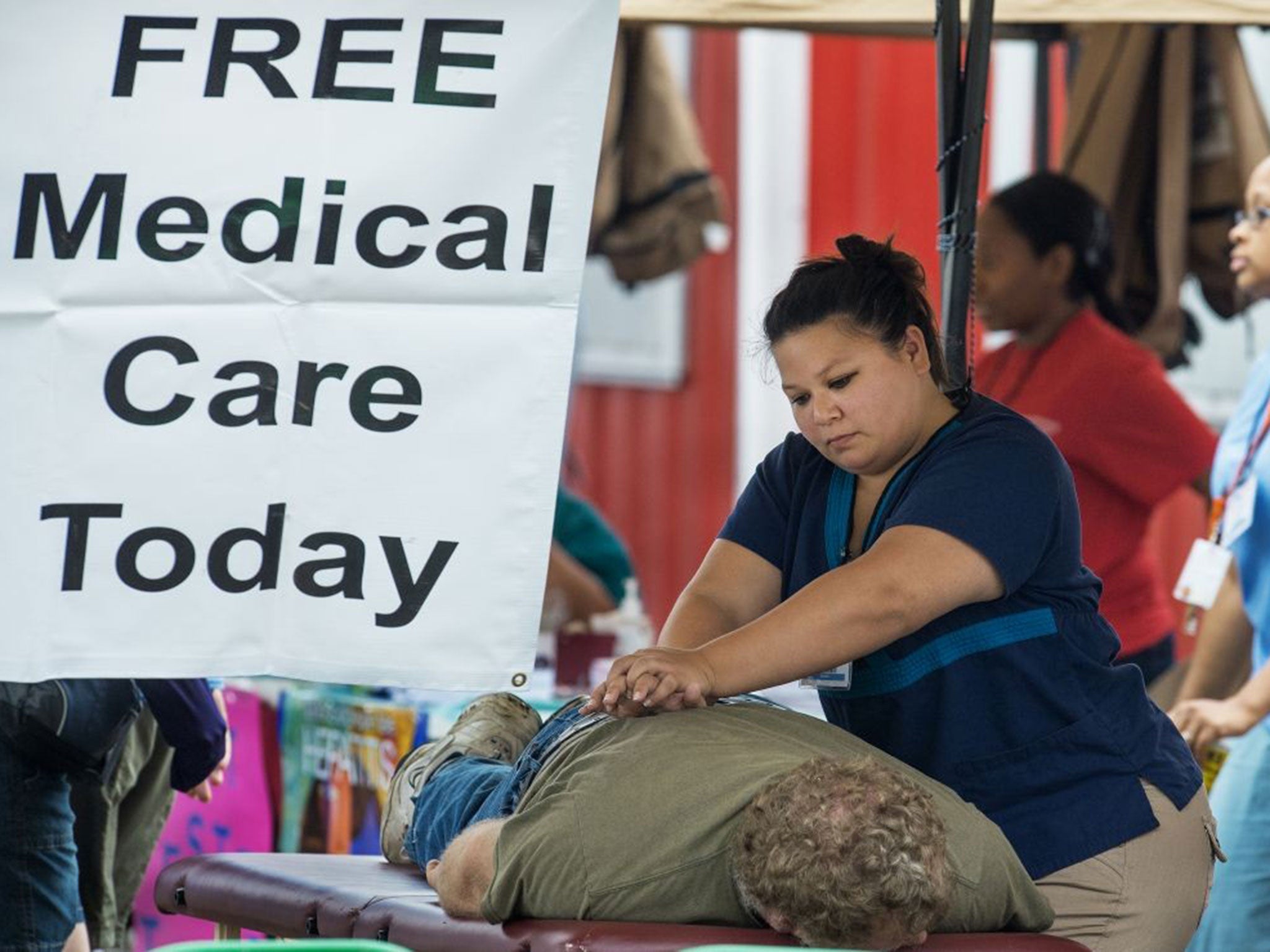 Medical free care thanks to British-born Stan Brock, who devoted his life to provifing free healthcare to uninsured Americans