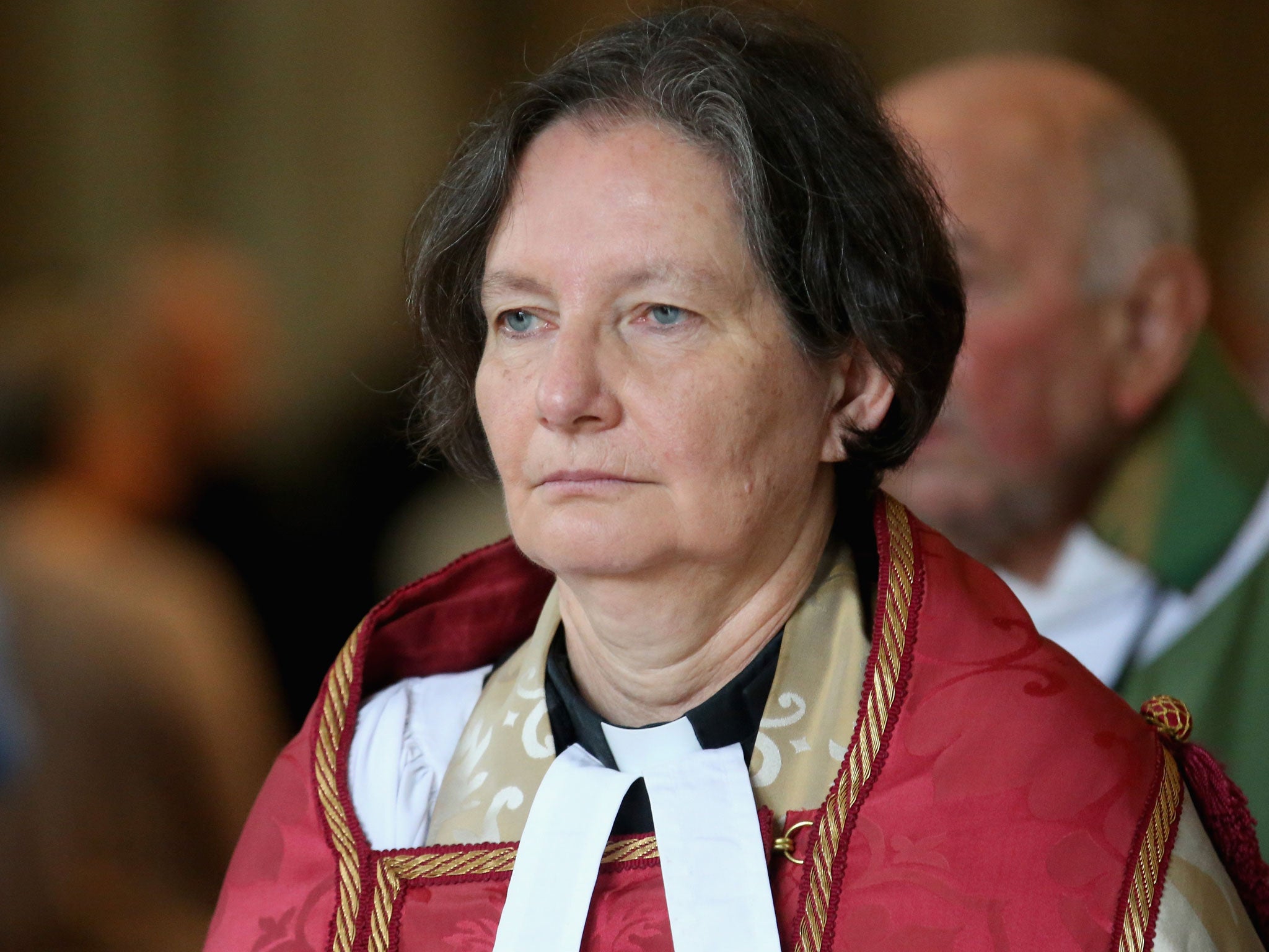 The Very Reverend Vivienne Faull, Dean of York, attends a Eucharist Service at York Minster on 13 July 13, 2014 (Getty)