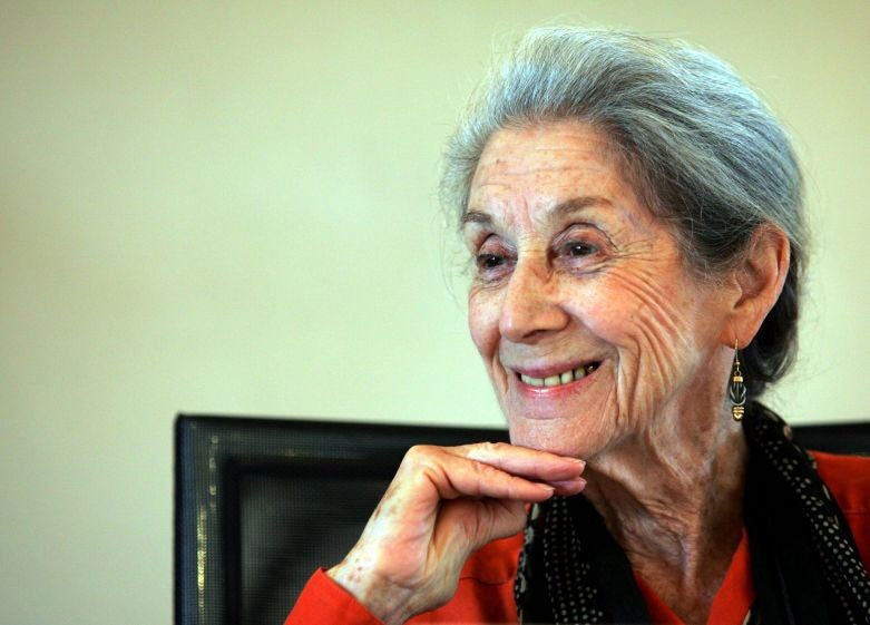 Nadine Gordimer died peacefully at home yesterday