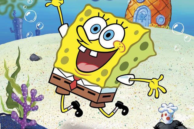 SpongeBob SquarePants lives in Bikini Bottom and has a friend called Sandy Cheeks