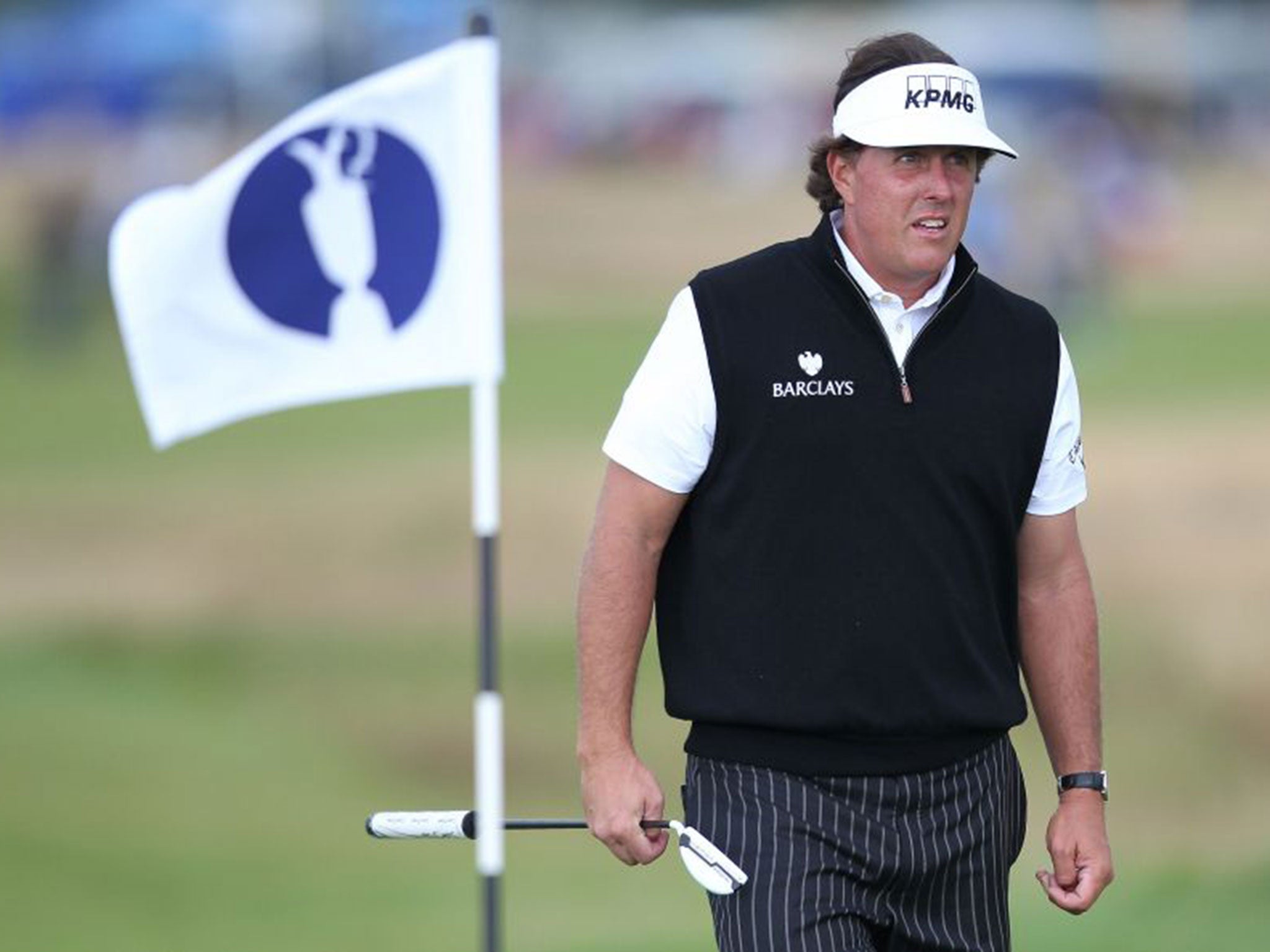 Defending Open champion Phil Mickelson has had a difficult year since his win at Muirfield