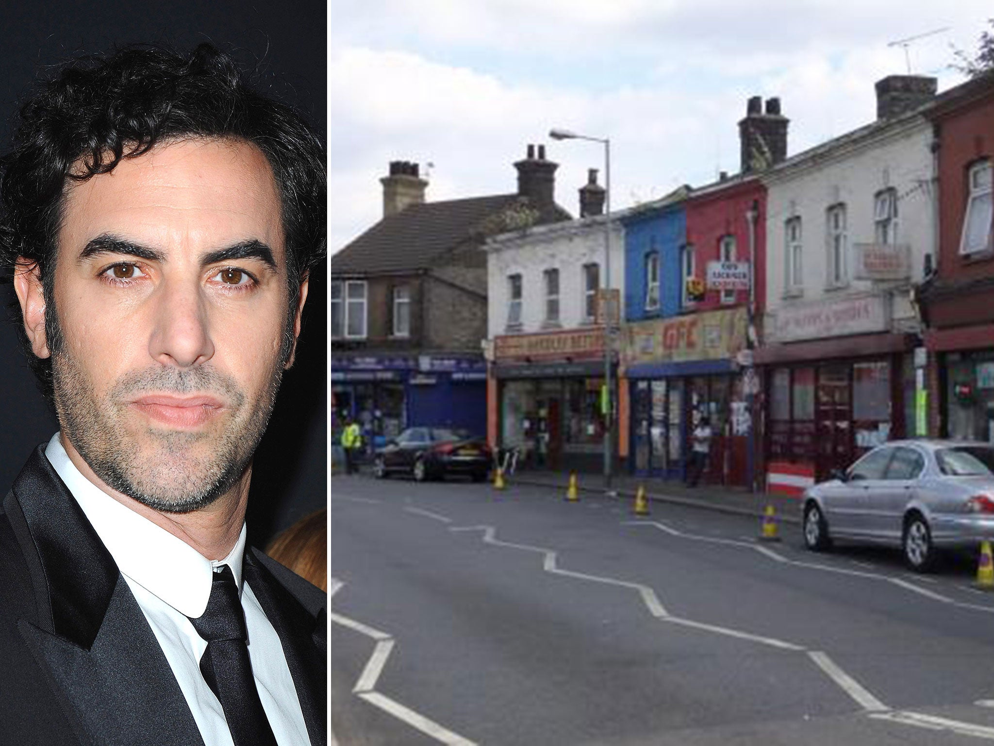 Tilbury in Essex has been transformed into Grimsby in Sacha Baron Cohen's production