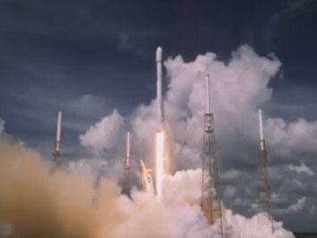 After two months of delays, Space Exploration Technologies’ Falcon 9 rocket blasted off from Florida on Monday.