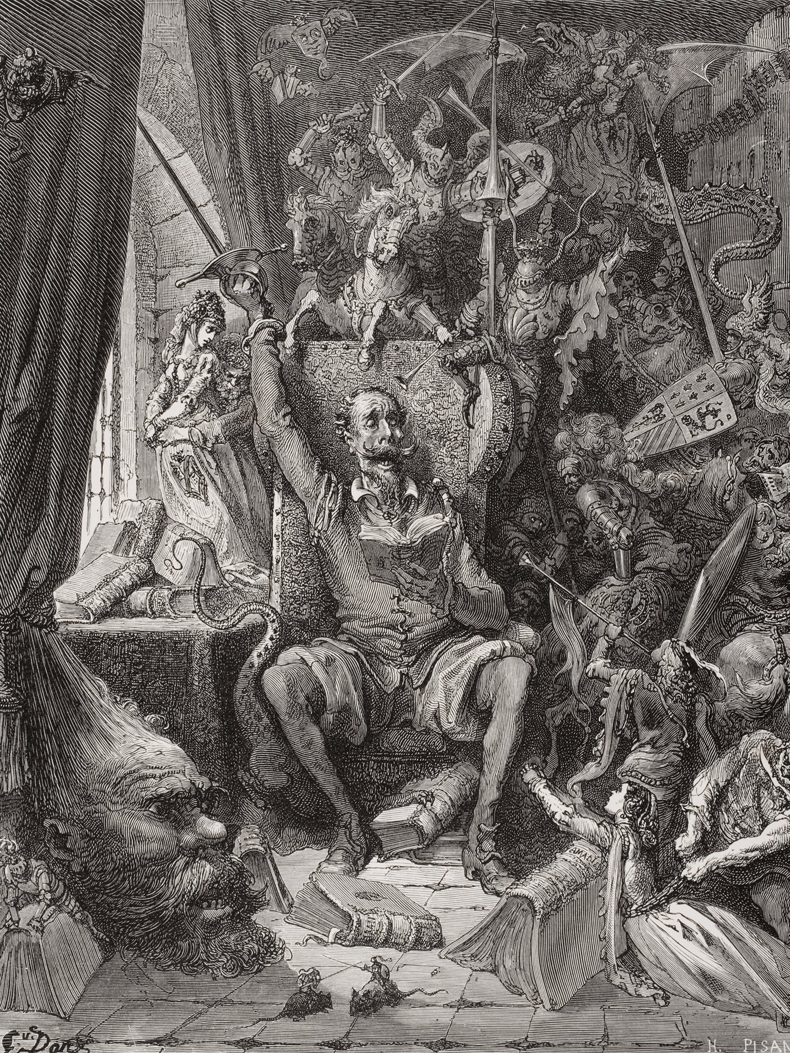 Masters: an illustration by French artist Gustave Doré for the timeless 'Don Quixote'