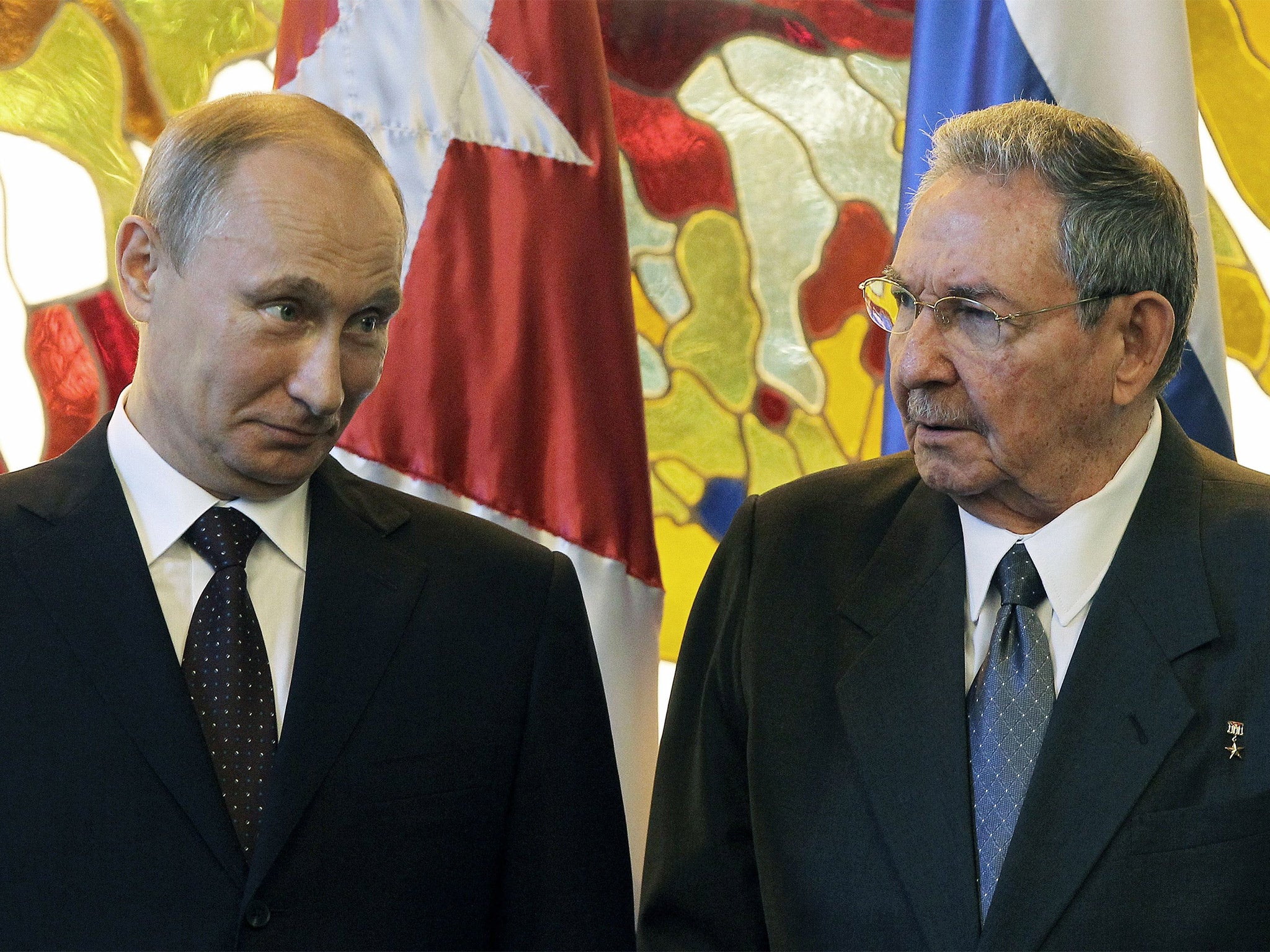 Russian President Vladimir Putin meets his Cuban counterpart Raul Castro in Havana, last week