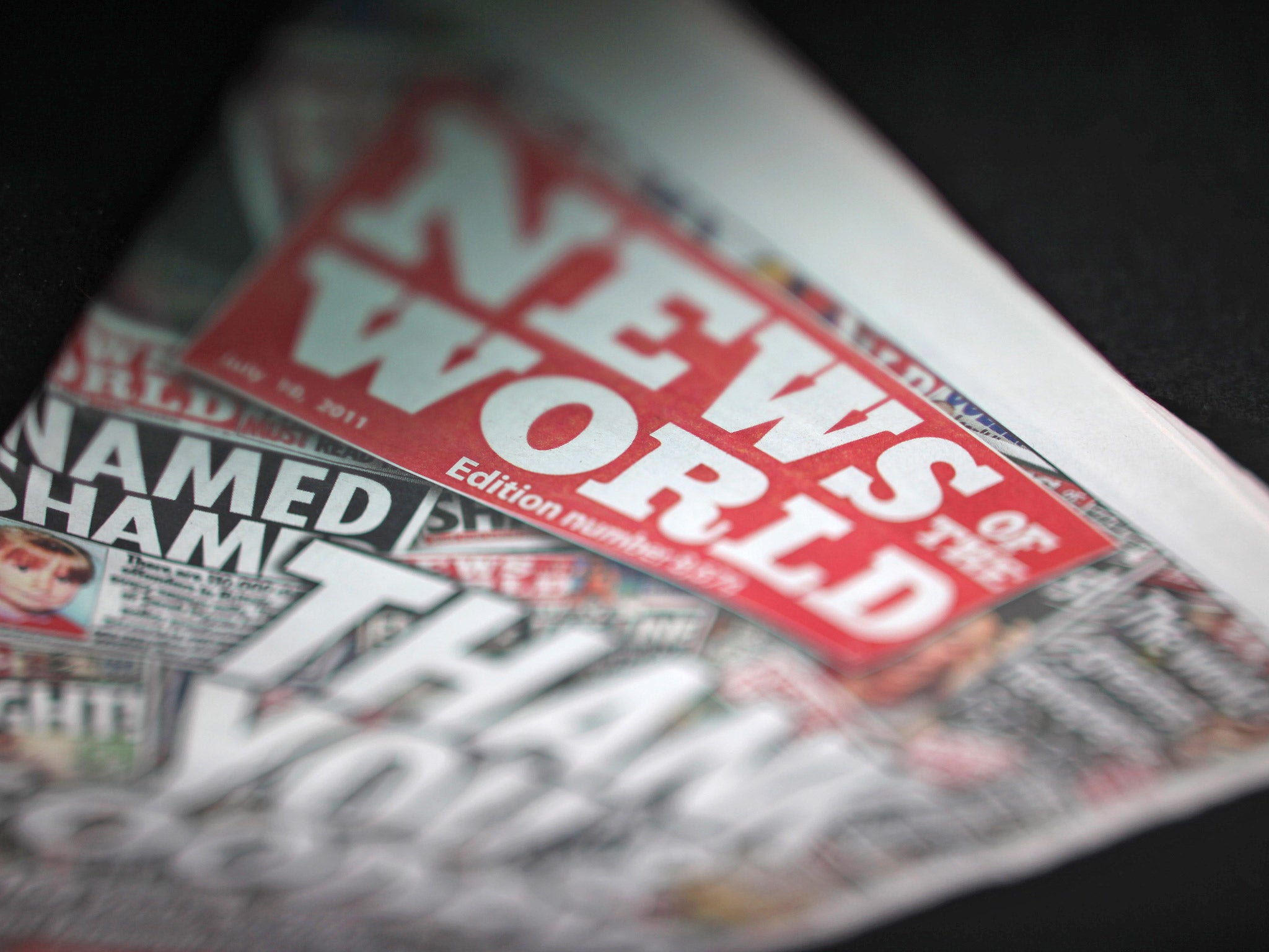 The final edition of the News of the World newspaper